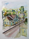 La gare, vue de la passerelle