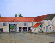 La cour de la ferme de Marolles