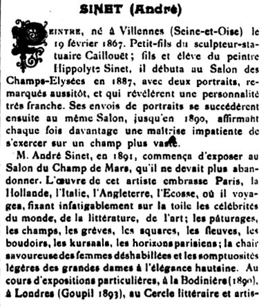 Biographie André Sinet 1