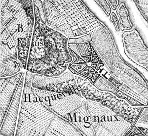 Carte des chasses du roi, vers 1765