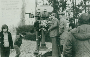 Tournage du film Folies Bourgeoises, dédicacé