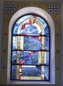 Vitrail blason Latour de Foissac