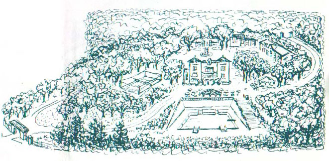 Dessin du Country-Club.