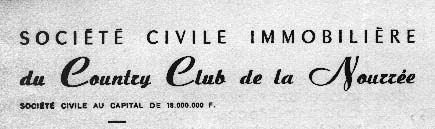 En-tête SCI du Country-Club.