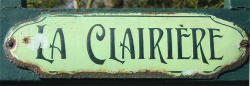 Plaque La Clairière