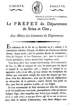 Scène de conscription de l'An II.