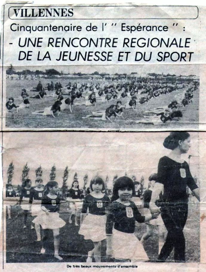 Célébration du cinquantenaire de l'Espérance en 1978.