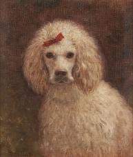 Tableau chien par Ferdinand Sinet 2