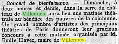 Article du Figaro sur le concert au château