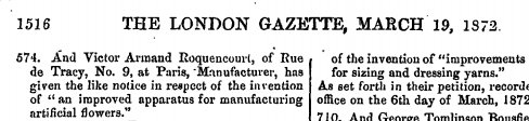 Gazette de Londres Roquencourt