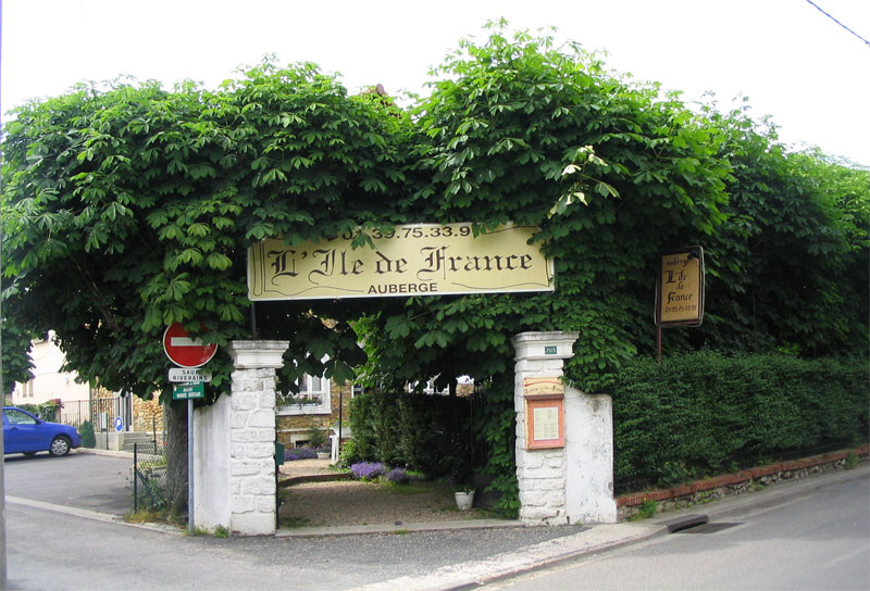 Entrée de l'Auberge l'Ile de France