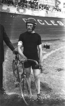 Léon Didier en course.
