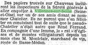 Article du journal Le Matin, 13 avril 1912