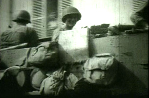 Libérateurs américains acclamés.
