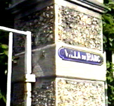 Plaque de la Villa Sans Souci.