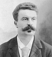 Portrait de Guy de Maupassant.