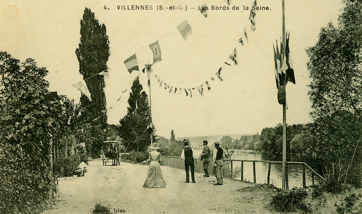 Le quai de Seine avec les peupliers