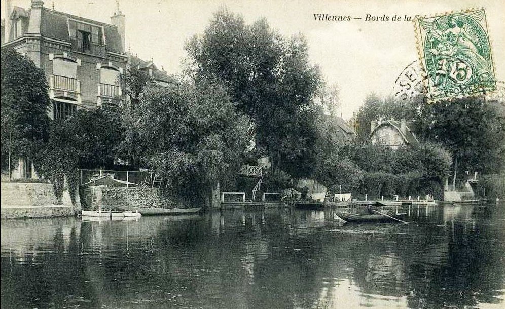 Le port et la villa en 1909