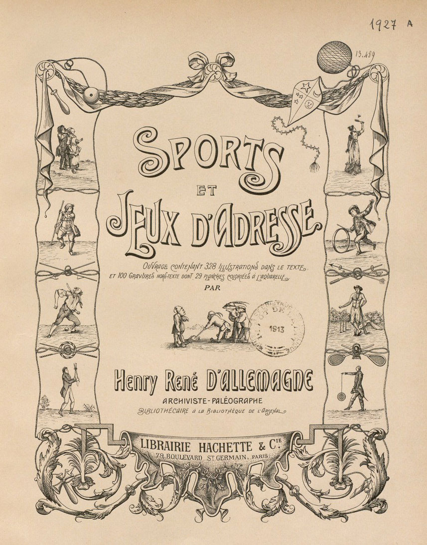 Couverture du livre 'Sports et jeux d'adresse'.
