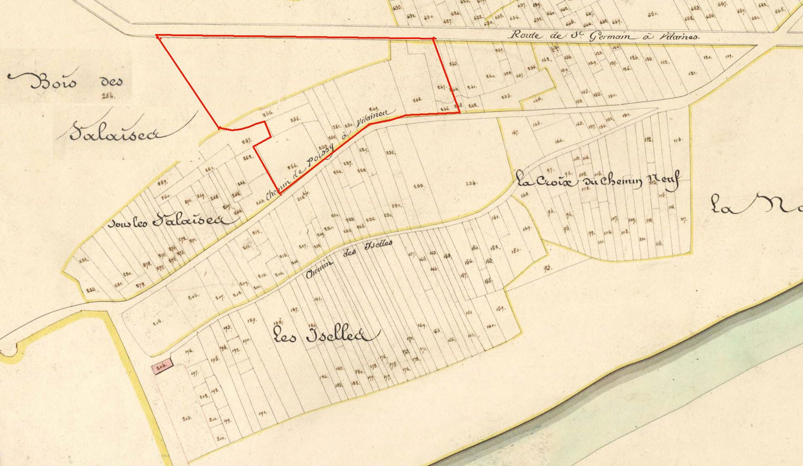 Plan de situation de La Vallée des Roses