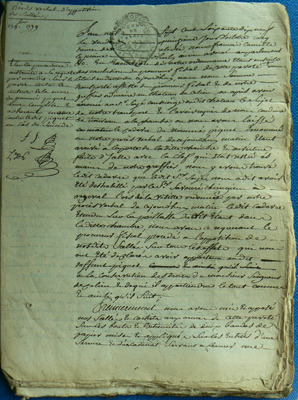 Document de l'affaire Piquet, page 1
