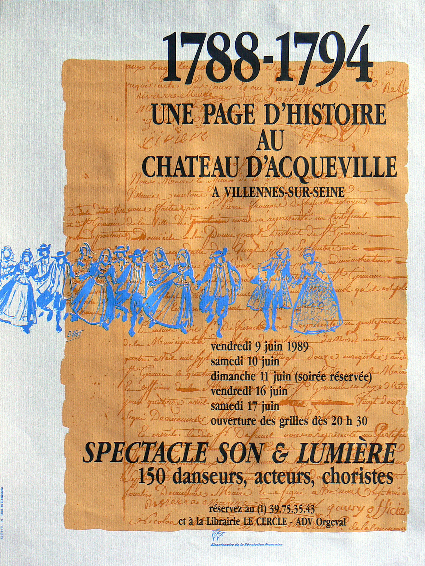Affiche du spectacle de 1989