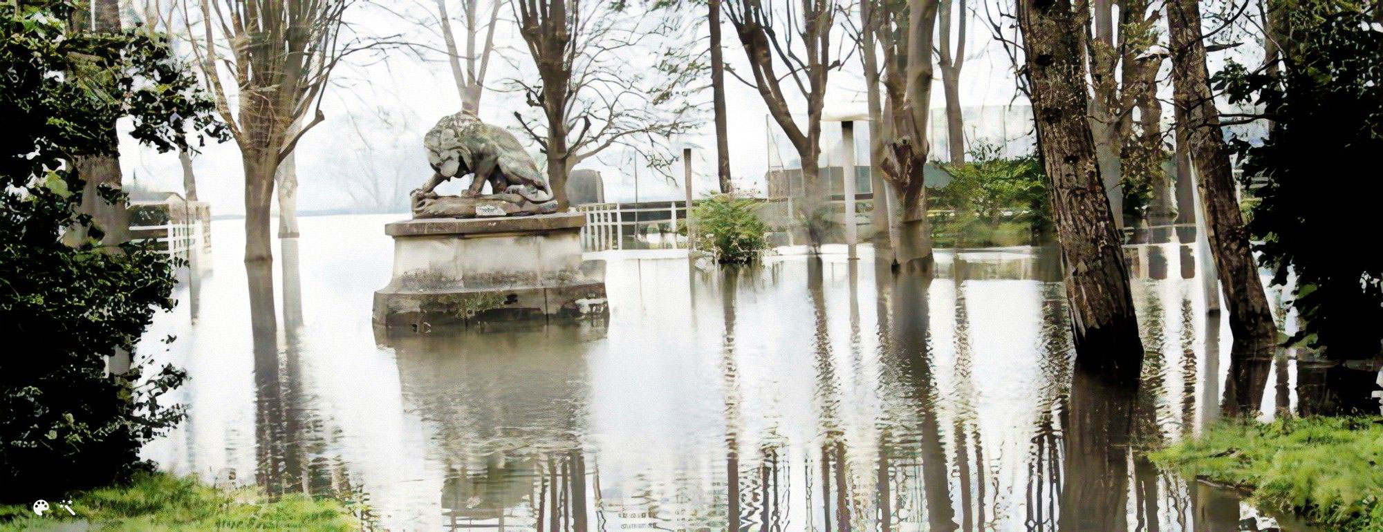 Bandeau décoratif sur les inondations