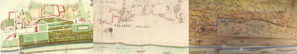 Bandeau des trois périodes de l'histoire de Villennes