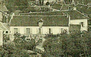 Façade de la boulangerie Ouroux en 1915.