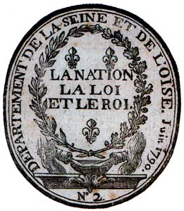 Cachet du département de Seine et Oise.