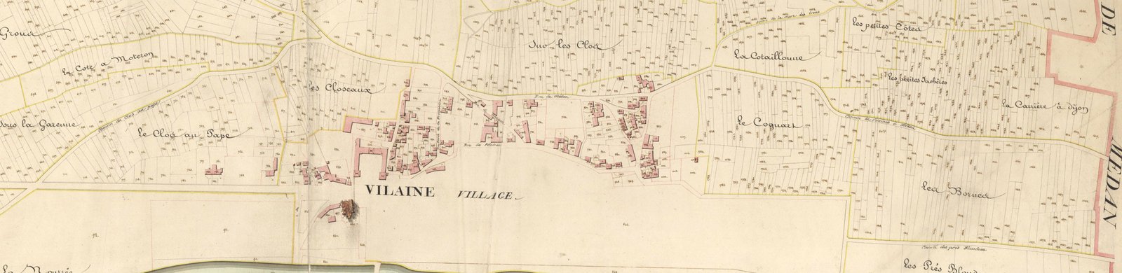 Cadastre Napoléonien du chemin de Médan