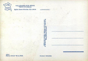 Verso d'une carte postale Lyna.