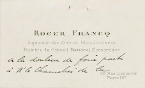 Carte Roger Francq