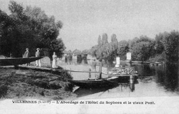 Carte postale monochrome.
