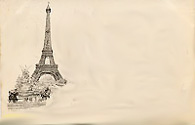 Carte postale de la Tour Eiffel pour l'exposition universelle de 1889.