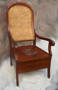 Chaise percée