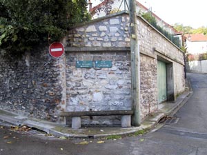 Emplacement actuel de la borne-fontaine