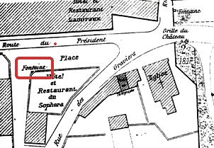 Emplacement de la borne-fontaine