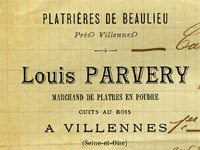 En-tête de facture de Louis Parvery, 1902.