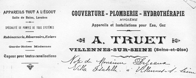 En-tête de l'entreprise Truet