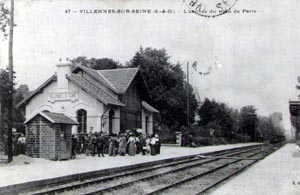 La nouvelle gare de Villennes et son quai.