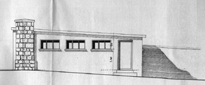 Dessin de la façade de l'annexe.