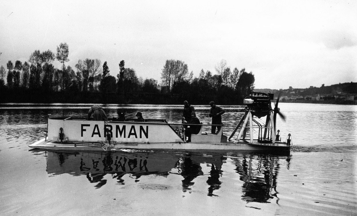 Hydroglisseur d'Henri Farman.
