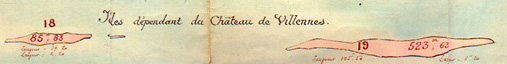 Plan de vente des îlots en 1887.