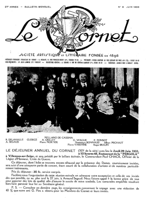 Article sur le déjeuner de la société Le Cornet.
