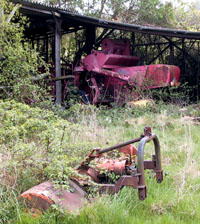 Anciennes machines agricoles.