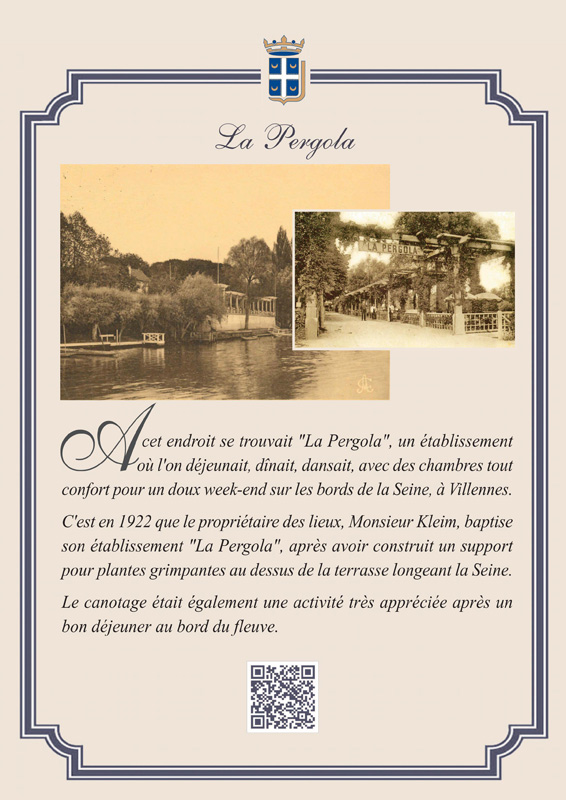 Le panneau de la signalétique patrimoniale