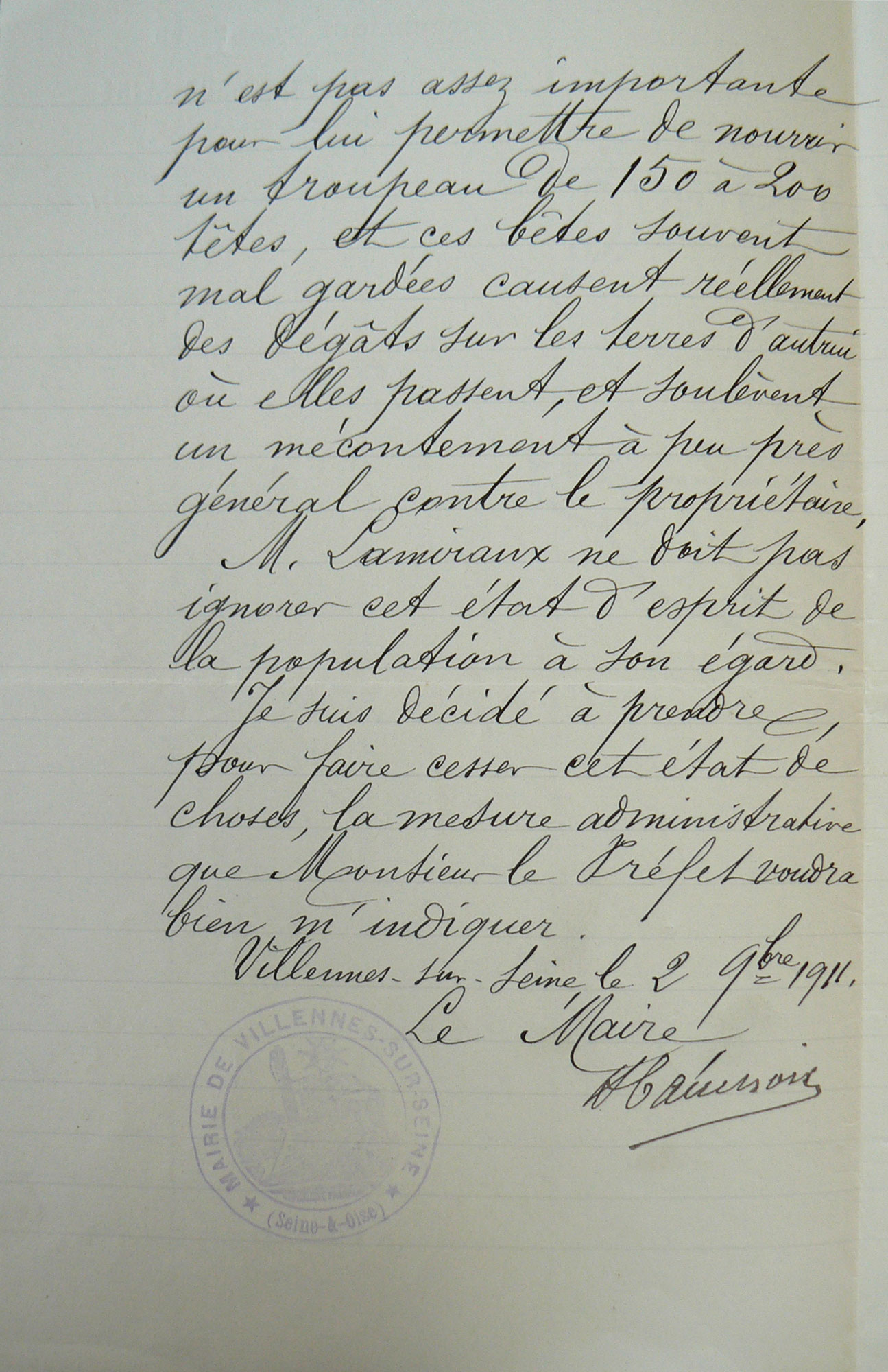 Plainte de Léon Francq contre Eugène Lamiraux, page 2