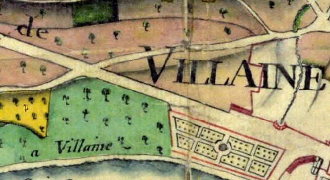 Plan de 1786 de l'avenue du Président