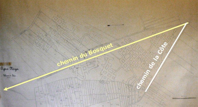 Plan des anciennes carrières de Villennes.